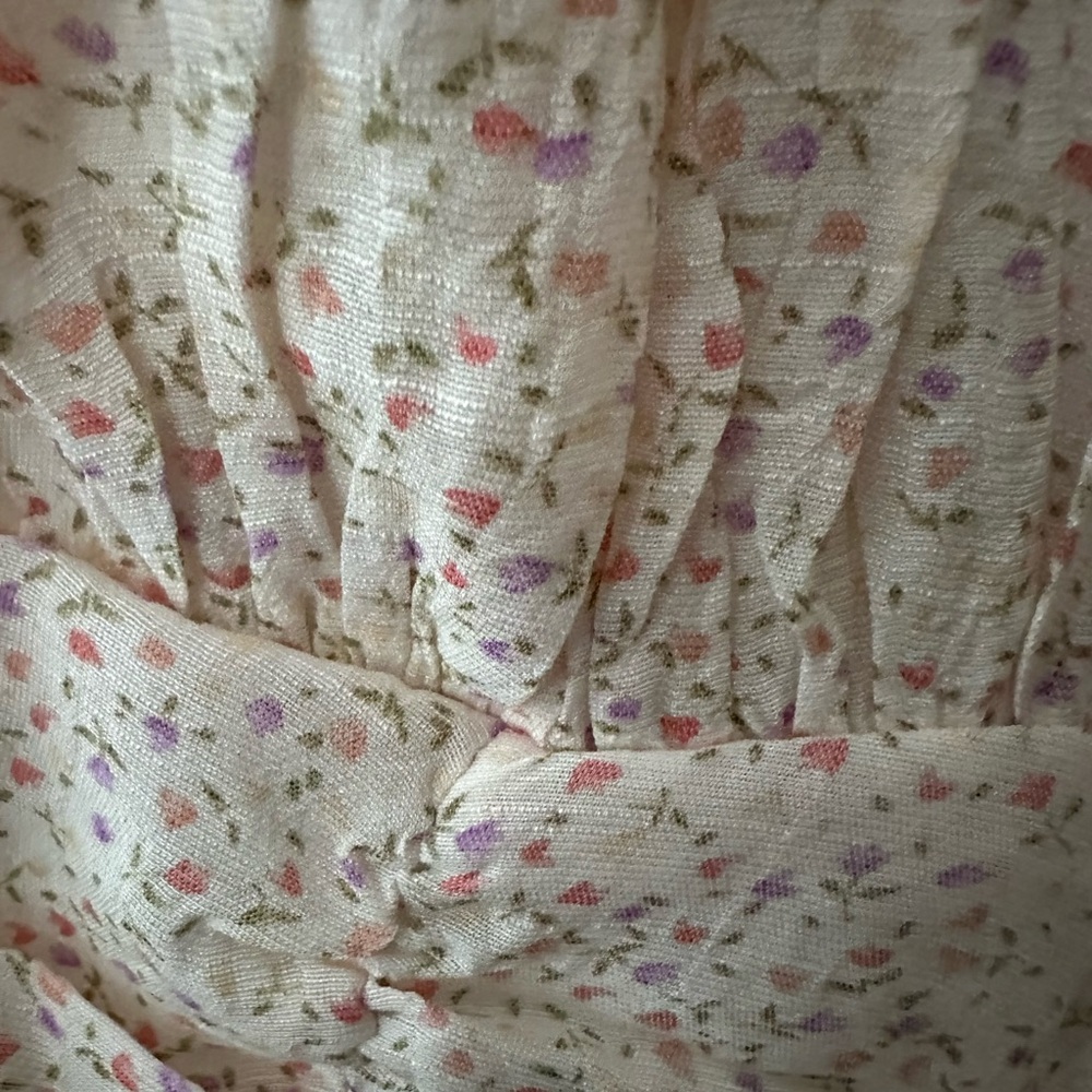 Dry Goods Cream Ruffle Mini Dress - Picture 3 of 5